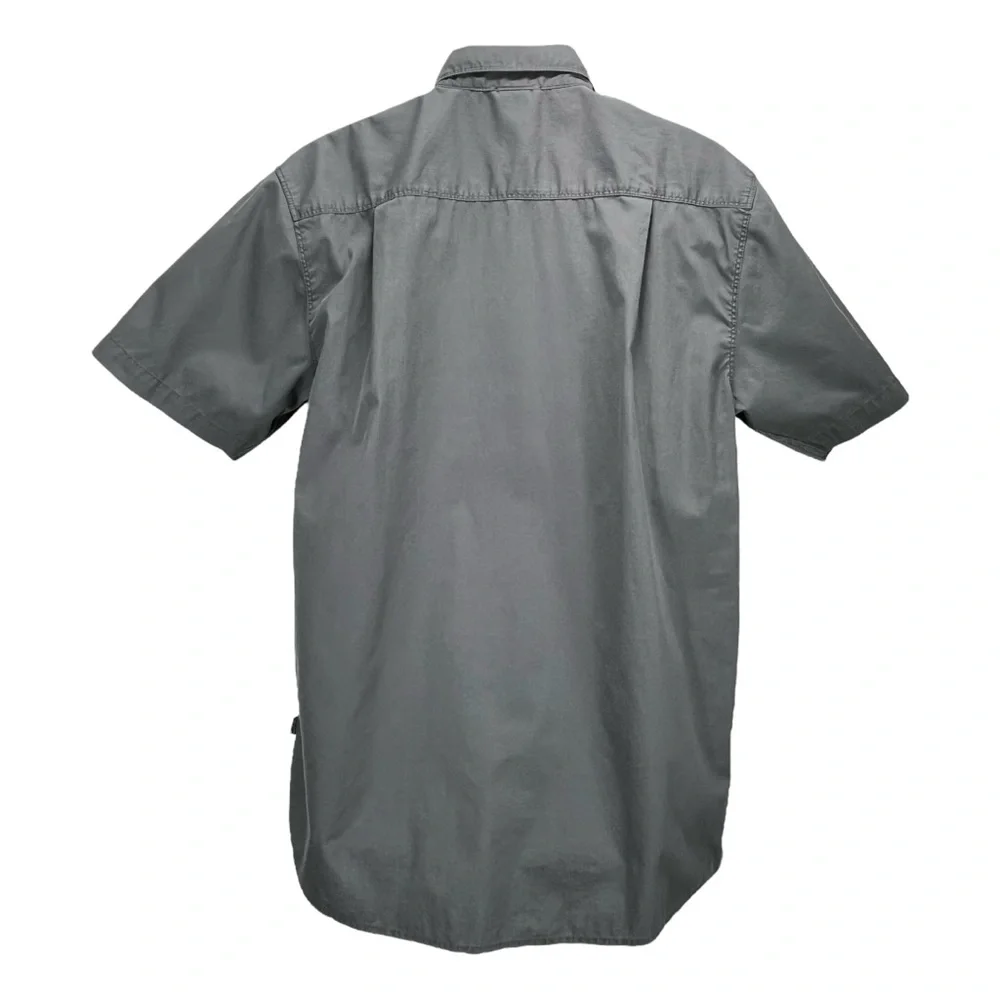 The North Face | Men Large‎ | Gray Utility Short Sleeve Button Up Shirt